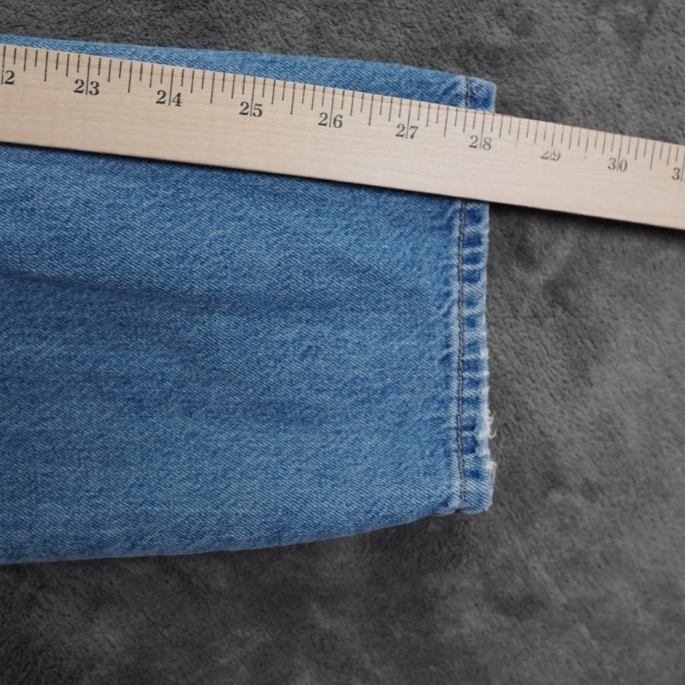 American Eagle  Tomgirl Overalls Womens S BlueRelaxed Denim Logo Streetwear 7840 - Picture 12 of 15